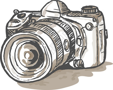 数字SLR相机的背景图片