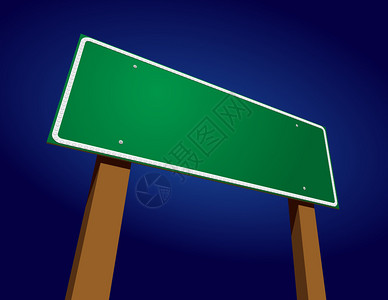 绿色道路空洞标志针对蓝梯图片