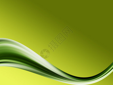 绿色背景上的绿色波浪空白插图图片
