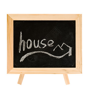 居住权家庭用词主题写在教育黑板上插画