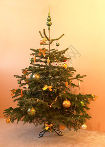 圣诞树的静物背景图片