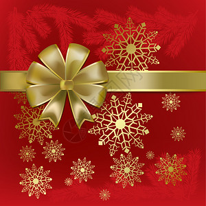 圣诞礼物红色矢量背景背景图片