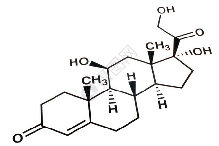 白色背景上的化学式图片