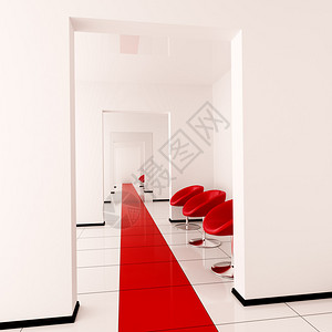 曼德尔布罗大厅的现代内部3d渲染设计图片
