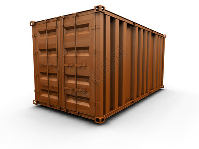 派遣货运集装箱的3D渲染设计图片