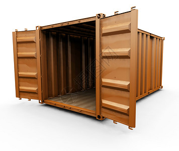 派遣货运集装箱的3D渲染设计图片