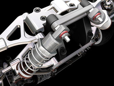 杰泽尼汽车悬架的3D渲染设计图片