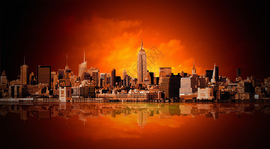 纽约市全景图片