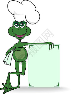 厨师帽子上的青蛙指定图片