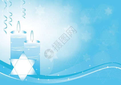 Hanukkah的蓝色图片