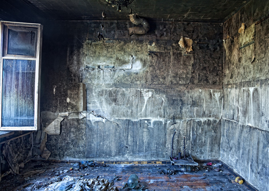 旧废弃的焚化室内照片hdride图片