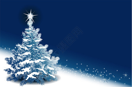 矢量背景与圣诞树背景图片