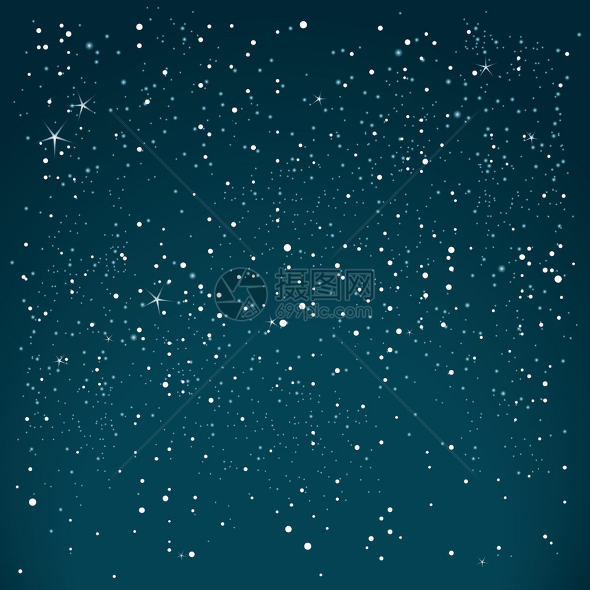 与星和雪的夜空图片