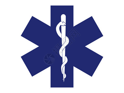 紧急医疗标志蓝色十图片