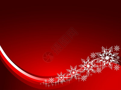 矢量圣诞背景与雪花图片