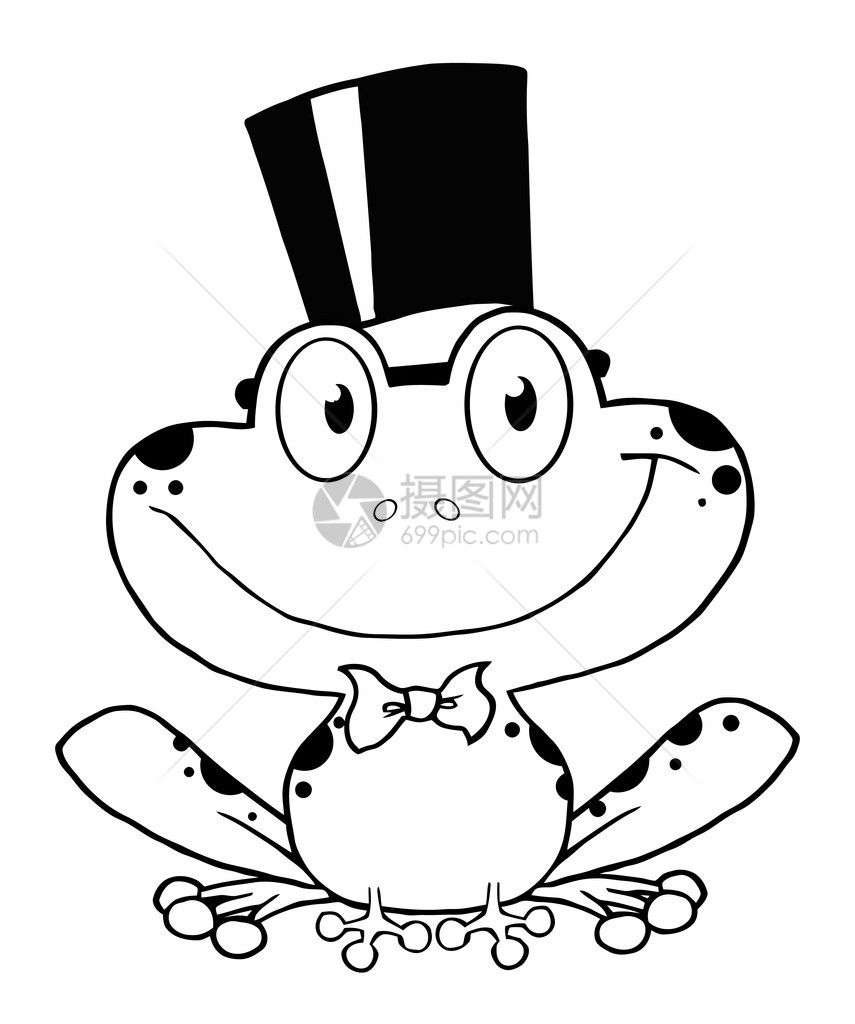 概述青蛙新郎的免版税剪贴画插图图片