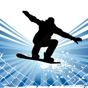 滑雪板矢量设计图片