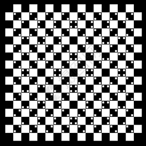 黑白方块中的体积错觉图片