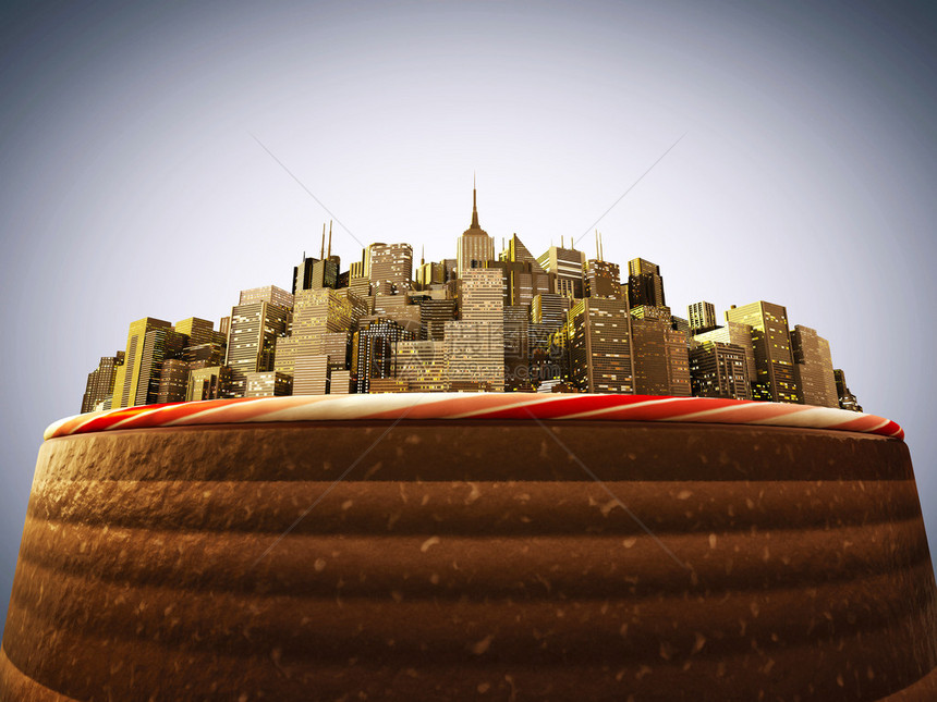 市中心蛋糕图片