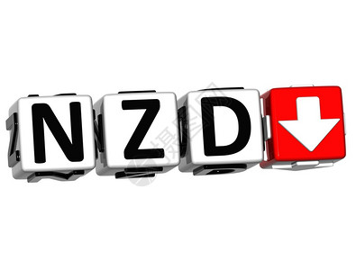 帧率白色背景上的货币NZD率插画