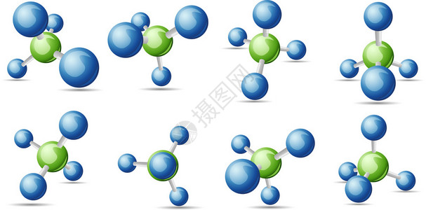 碳素CH4甲烷分子设计图片