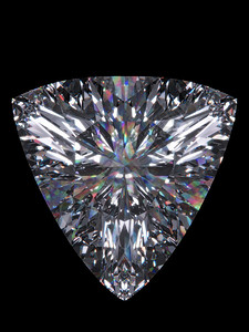 钻石切割数万亿钻石系列孤立的3D珠设计图片