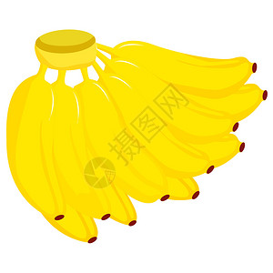 大束香蕉的插图图片
