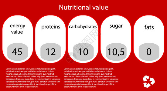 矢量营养价值Eps10插图图片
