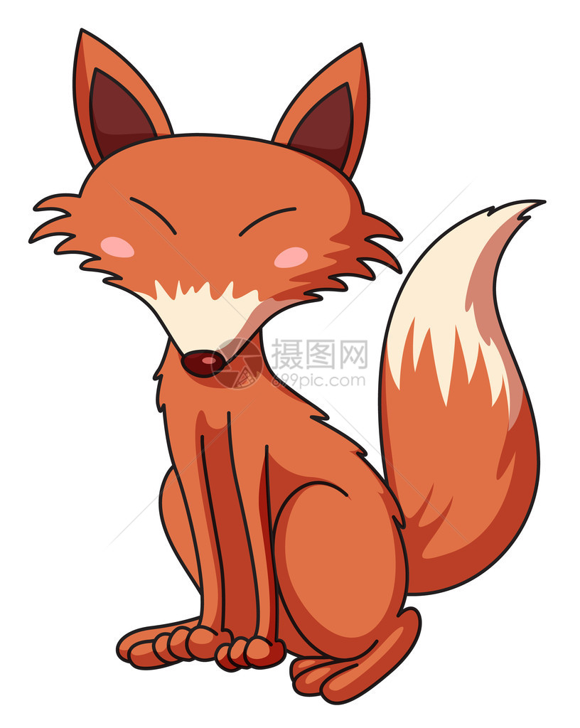狡猾的狐狸的插图图片