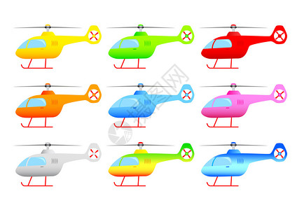 直升机的集合背景图片