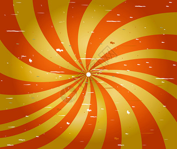 Grunge红色和黄色螺旋条纹背景图片