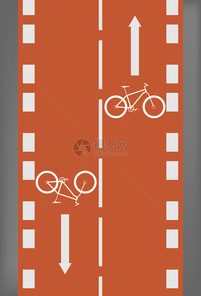 自行车运输循环道图片