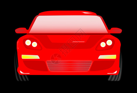 有灯的背景红色汽车图片