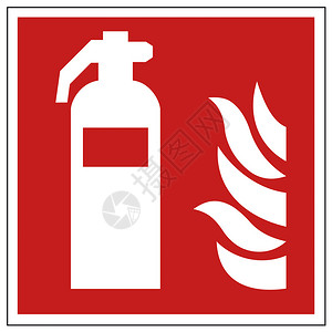 灭蟑AdobeIllustrator在白色背景上创建的消防安全标志灭插画