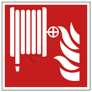 AdobeIlustrator在白色背景上创建的消防标志消防水图片