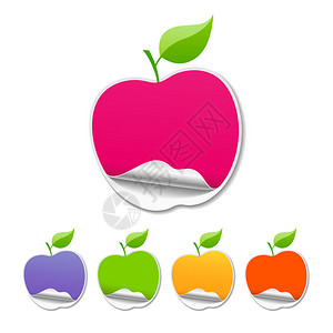 收藏彩色苹果销售价格标图片