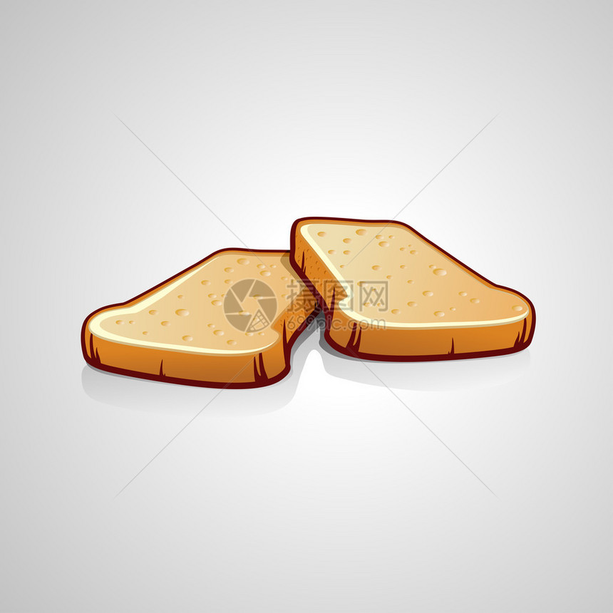 两片面包早餐三明治吃图片