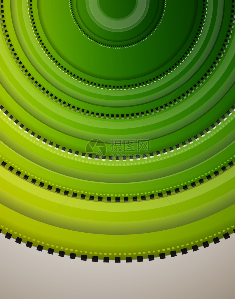 抽象的绿色圆圈矢量背景图片