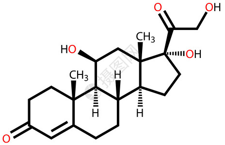 甾醇Steroid激素cordsol氢立分插画