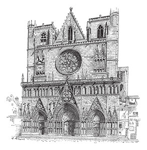 法国里昂大教堂图片