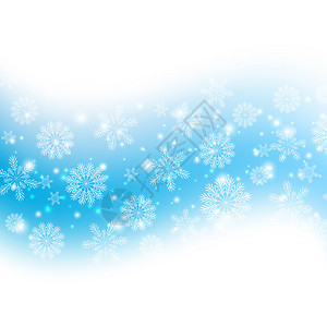 闪亮的冬季背景与雪花图片
