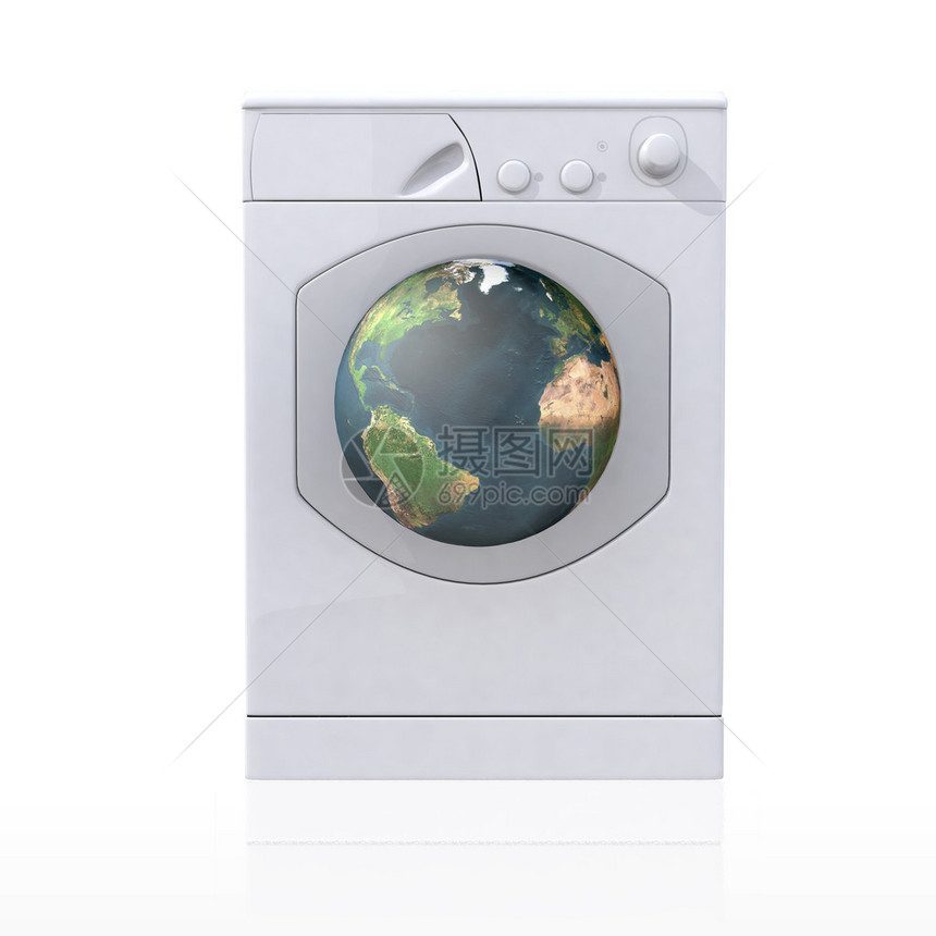 清洁世界的洗衣机图片