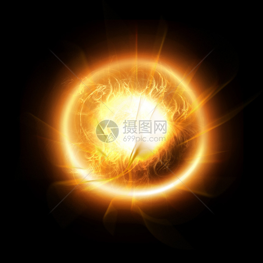 太阳燃烧地表太阳爆炸背景等说明图片