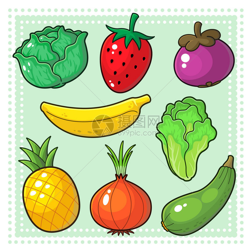 自然产品水果和蔬菜的图像EP图片