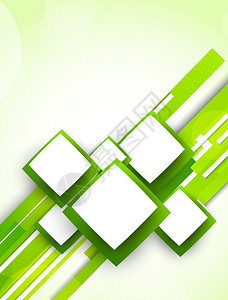 带绿色正方形和线条的背景背景图片