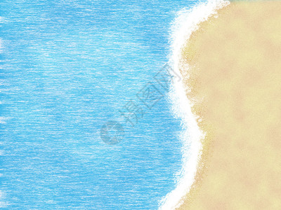 美丽的夏日卡通热带海图片