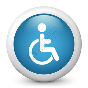显示残疾人的蓝色光彩图图片