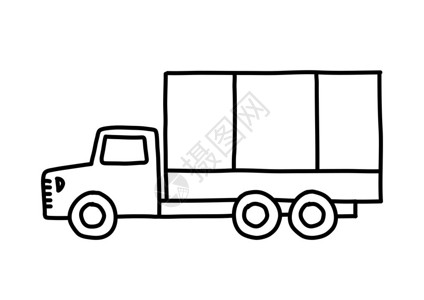 卡车草图图片