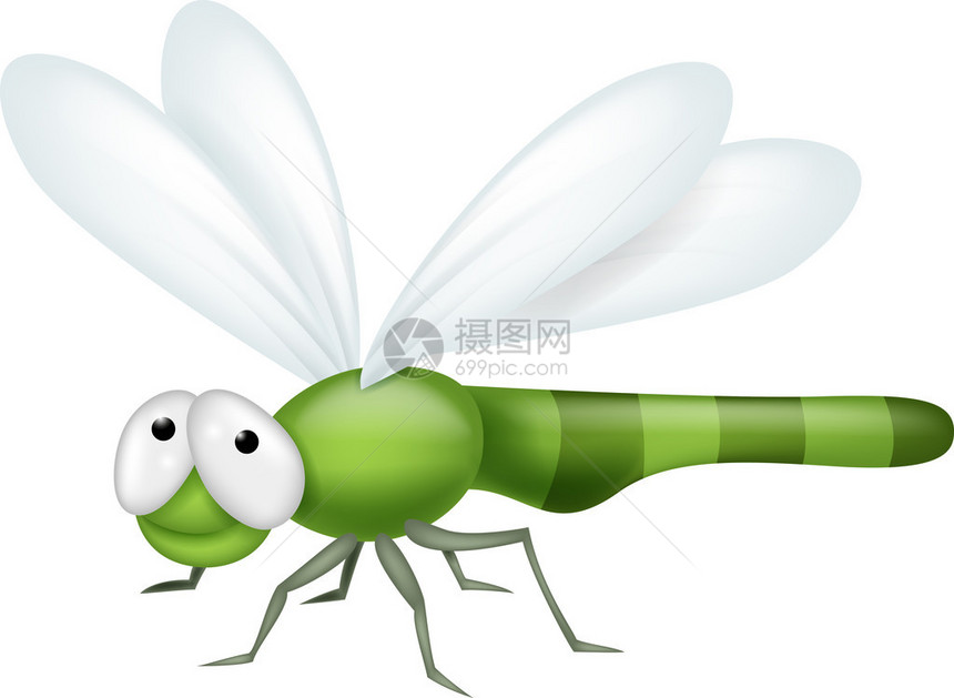 蜻蜓卡通插画图片