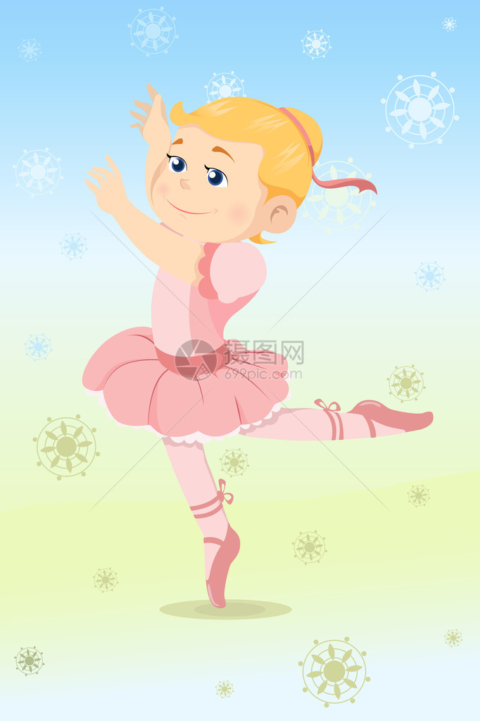 一位打扮成芭蕾舞女的漂亮女图片